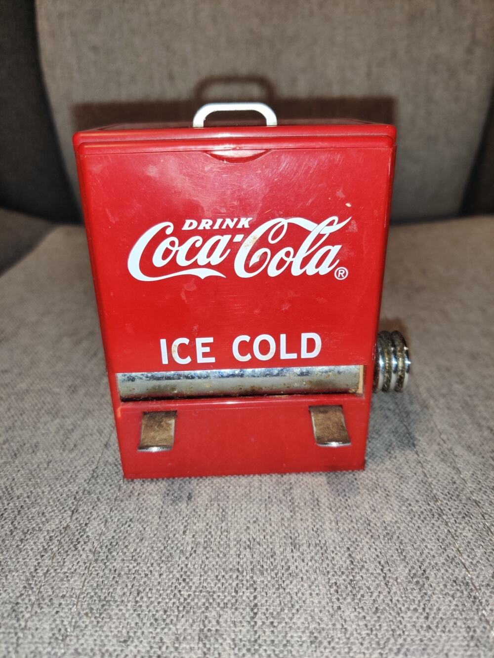 1995 Vintage Coca Cola Toothpick Holder Dispenser Red/White Vending Machine